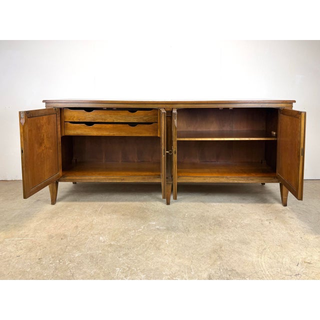 1960’s Baker Furniture French Regency Walnut Sideboard / Credenza For Sale In New York - Image 6 of 12