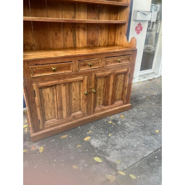 Large Antique Style Pine Irish Dresser For Sale - Image 12 of 12