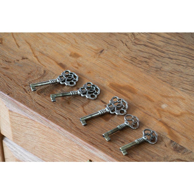 Wood Brutalist Oak Wall Unit by Henning Kjærnulf, 1970s, Set of 6 For Sale - Image 7 of 18