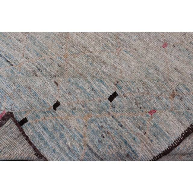 Modern Afghanistan Rug With All-Over Modern Pattern 5'10 X 9'2 For Sale - Image 13 of 14