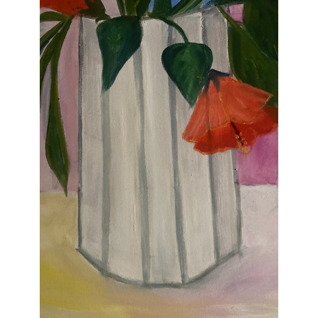 Original Framed Acrylic Impressionist Style Painting by Frank Downs For Sale - Image 4 of 7