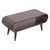 Brown Walnut-Finish Mango Wood Scandinavian Coffee Table For Sale - Image 8 of 8