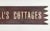 Cabin Vintage Wood Campbell's Cottages Sign For Sale - Image 3 of 4