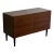 Mid Century Danish Rosewood Sideboard – Vintage Scandinavian Storage Cabinet on Tapered Legs For Sale