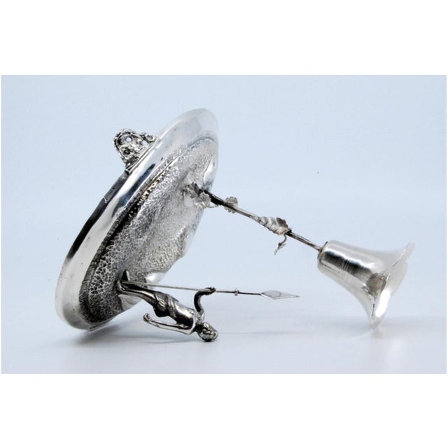 Metal Silver Toothpick Holder For Sale - Image 7 of 9