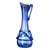 In blown glass in shades of blue with relief decoration, from the 20th century. Height: 34.5 cm.
