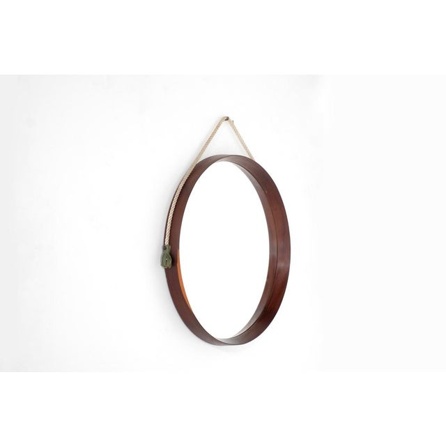 Vintage Wooden Mirror, Italy, 1960s For Sale - Image 6 of 13