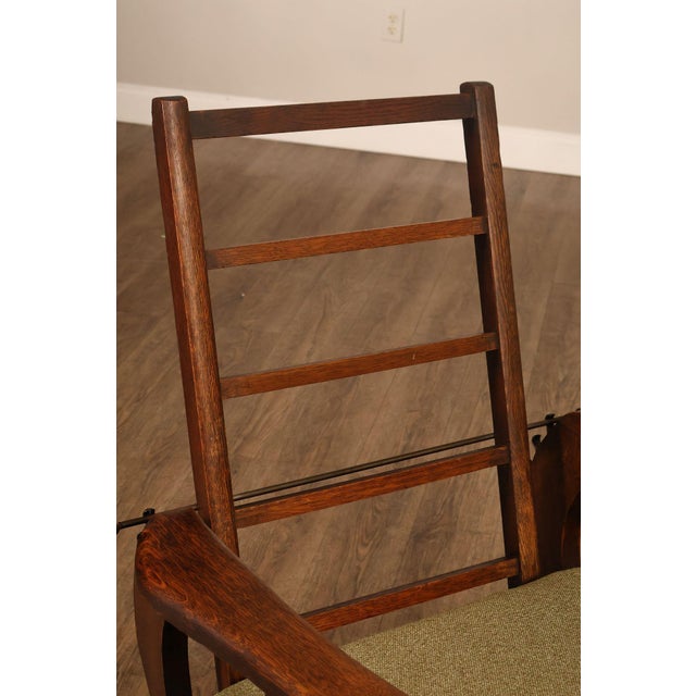 Antique Victorian Oak Morris Reclining Chair For Sale - Image 10 of 18