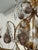 Traditional Crystal & Murano Glass Gold Leaf Chandelier For Sale - Image 3 of 13