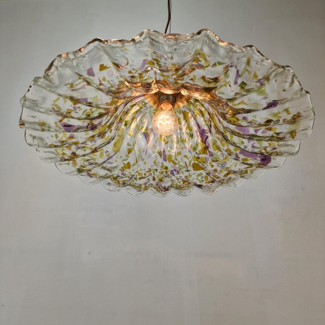 Mid-Century Modern Murano Glass Pendant Lamp by La Murrina, Italy, 1980s For Sale - Image 3 of 15