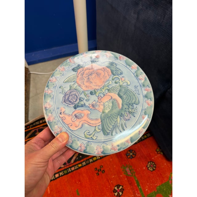 Chinoiserie Ceramic Blue and White Round Garden Stool For Sale - Image 3 of 11