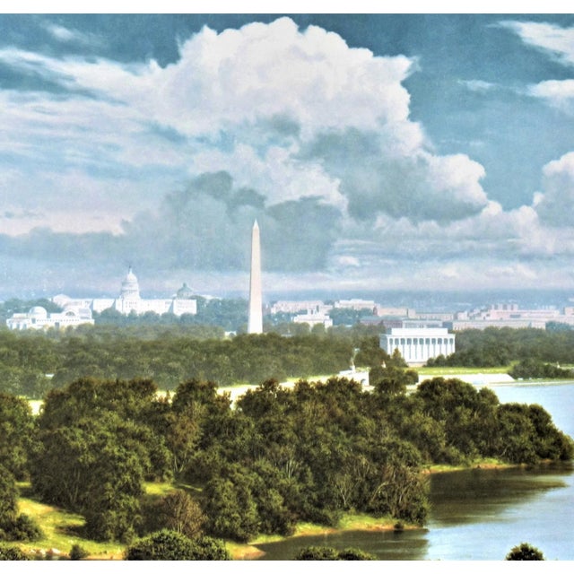 This artwork titled "America! America" is a color lithograph after noted American artist James Fetherolf, 1925-1994. It is...