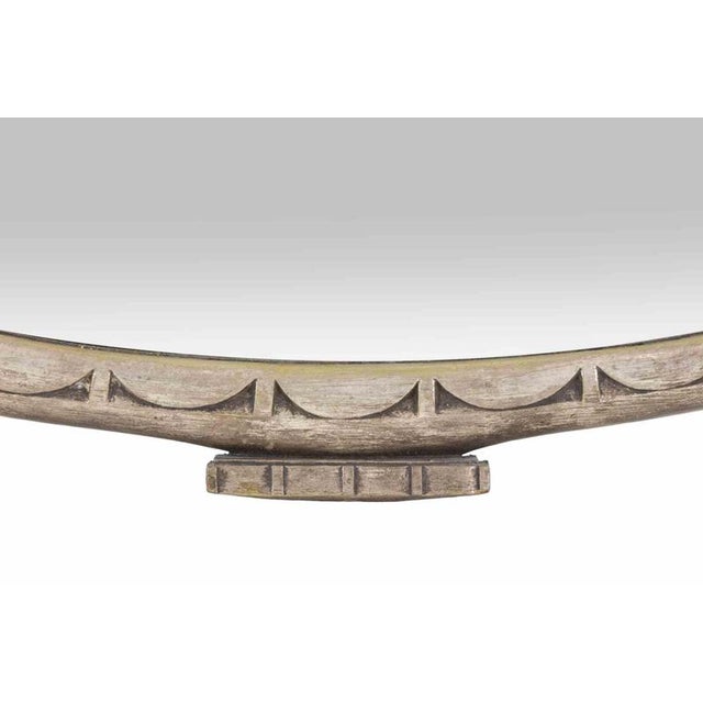 Vintage Jugendstil Wall Mirror in Metal and Glass, Early 20th Century For Sale - Image 4 of 7
