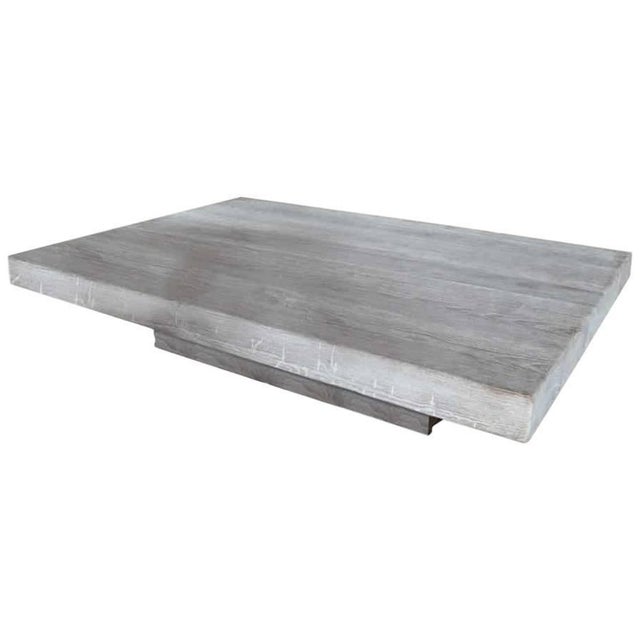 Impressive four inch thick reclaimed teak wood made into a beautiful coffee table. Shown: 67 x 48 x 15 high. The St. Barts...