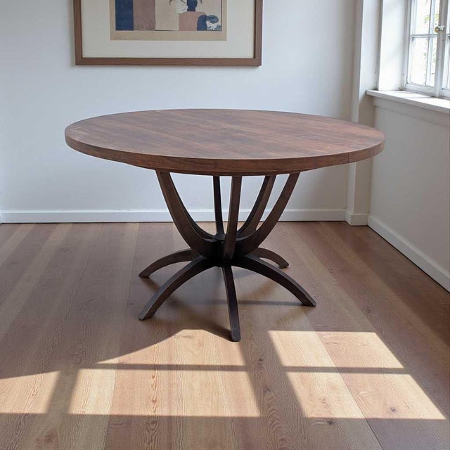 Chet Beardsley for Living Designs Round Dining Table, Mid-Century Modern, Mid-Century For Sale - Image 11 of 18