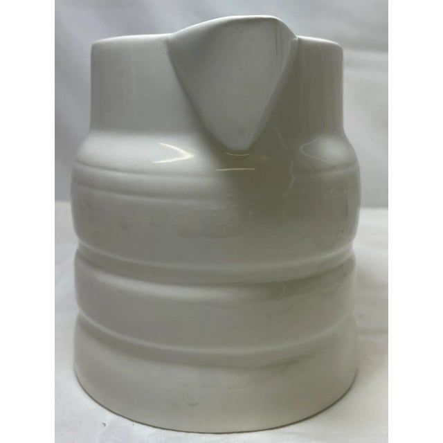 Vintage White Ironstone Pitcher /Jug Made in England - Circa 1960’s For Sale - Image 4 of 9