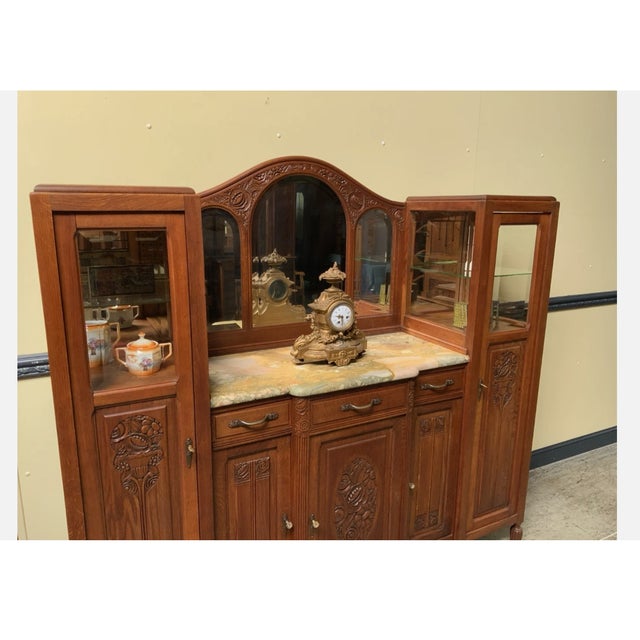 Wood Vintage Art Deco Sideboard in Oak, 1930 For Sale - Image 7 of 14