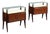 Vintage Nightstands in Stained Beech, 1960s, Set of 2 For Sale