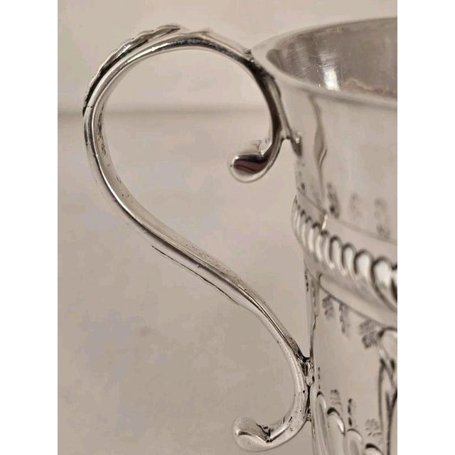 Antique Queen Anne Britannia Silver Porringer with 1709 Half Crown, 1709 For Sale - Image 14 of 18