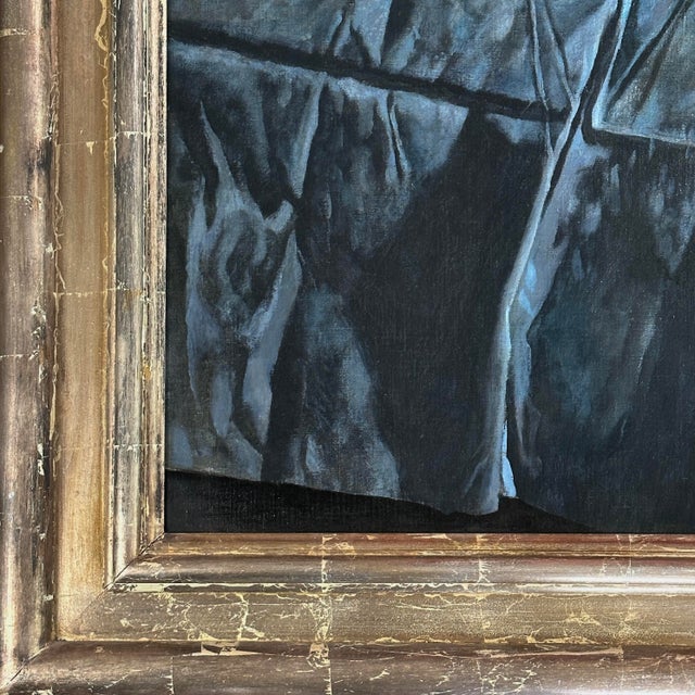 Realism Vintage Realist Still Life With Vase and Pottery by Auseklis Ozols, Signed (1969, Oil on Canvas) For Sale - Image 3 of 8