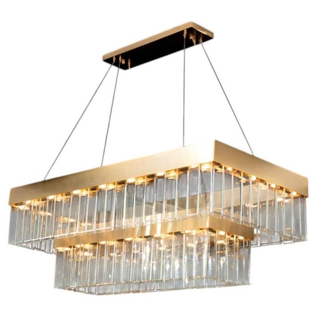 Collection Atlas Chandelier in Metal and Crystal by Jago For Sale - Image 6 of 6