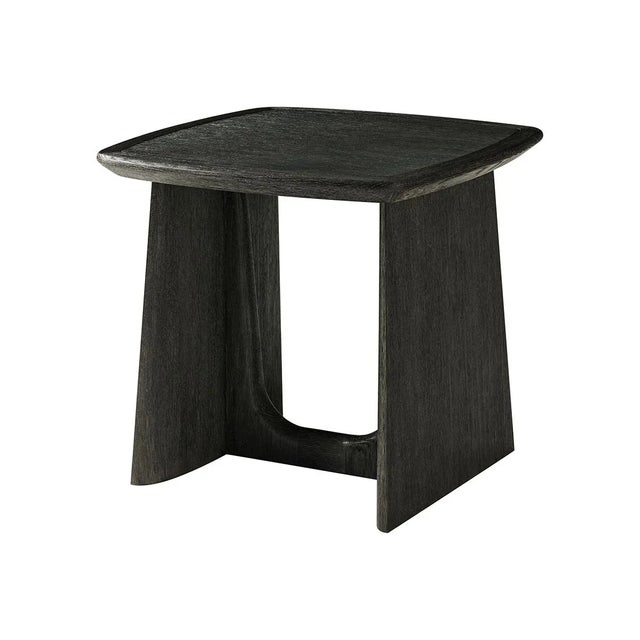 Dark Oak Side Table Chairish