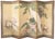 Fine large vintage Japanese 6-panel painted byobu (folding screen) "White Peacock & Peony" by Ryumin. Signed and sealed by...