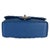2010s Blue Lambskin Chevron Mini Rectangular Flap Bag For Sale - Image 5 of 9