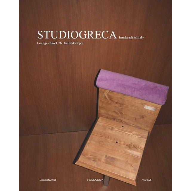 Lounge chair c26 | limited edition of 25 studio greca (2026) | represented by atelier jespers (brussels) + novalis (hong...