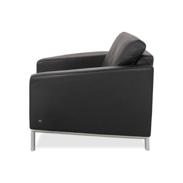 Black Leather 1200 Armchair from Rolf Benz For Sale - Image 13 of 15