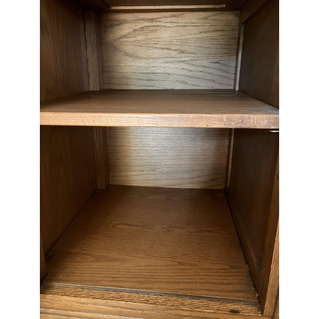 Vintage A. Brandt Ranch Oak Sideboard Hutch For Sale - Image 11 of 12
