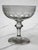 Engraved Crystal Champagne Coupes – Late 19th/Early 20th Century Beautiful engraved crystal champagne coupes with a...