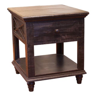 Discontinued Greenview Charcoal End Table For Sale