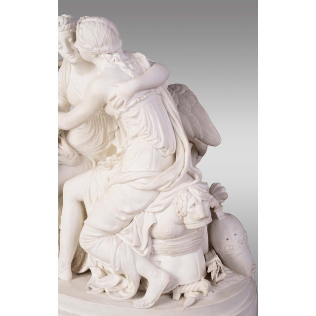Justice and Peace Terre de Lorraine Group, Late 1700s, Unglazed Ceramic For Sale - Image 4 of 9