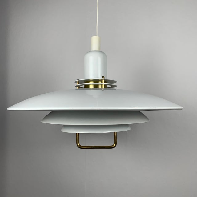Large Danish Pendant Lamp with Handle from Belid, 1970s For Sale - Image 12 of 12