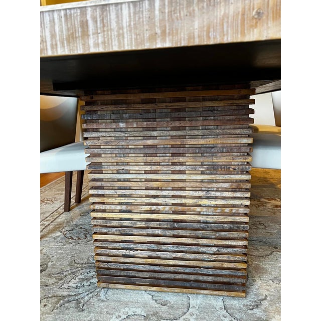 Authentic Crate & Barrel Paloma II dining table made from reclaimed wood. We’ve owned it for about 10 years and it’s been...