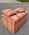 Late 20th Century Modern Upholstered Rolling Ottoman With Two Matching Decorative Pillows For Sale - Image 5 of 7