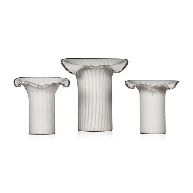 Italian Murano Glass Table Lamps, 1980, Set of 3 For Sale - Image 12 of 12