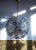 Metal Chrome and Crystal Glass Flower-Bucket Starburst Ballroom Pendant Light, Germany, 1960s For Sale - Image 7 of 11