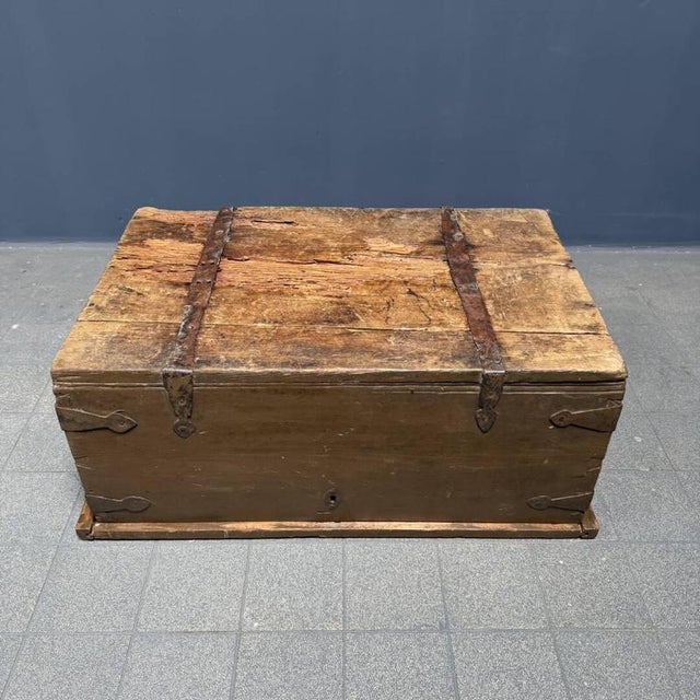 Antique Wooden Swedish Chest For Sale - Image 17 of 18