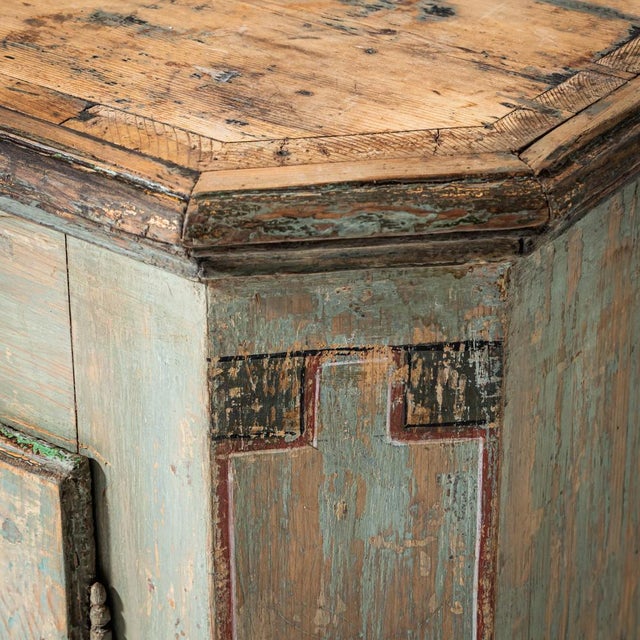 Gray Baroque Hand-Painted Buffet, 1700s For Sale - Image 8 of 11