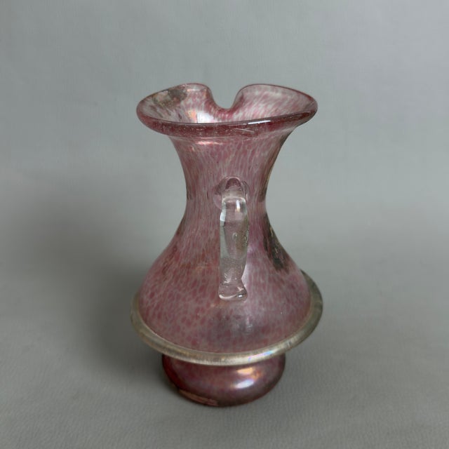 Murano Glass Jug with Pink Hollow Effect and Vintage Lion by V. Nason, 1960s For Sale - Image 4 of 11
