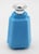 1920s Circa 1920s Art Deco Octagonal French Blue Opaline Glass Snuff Bottle For Sale - Image 5 of 9