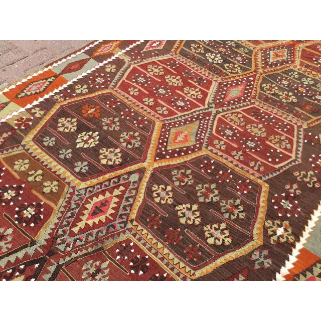 Vintage Kilim Rug - 64" X 141" For Sale - Image 11 of 13