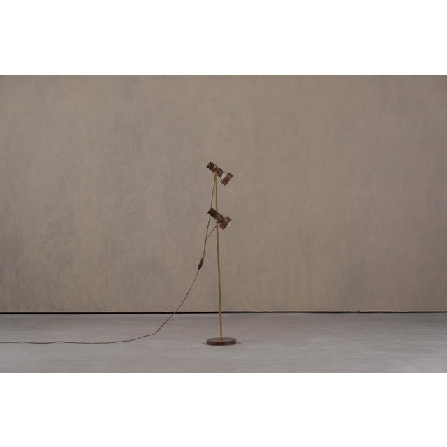 Brown Mid-Century Modern Adjustable Floor Lamp, Germany, 1970s For Sale - Image 8 of 8
