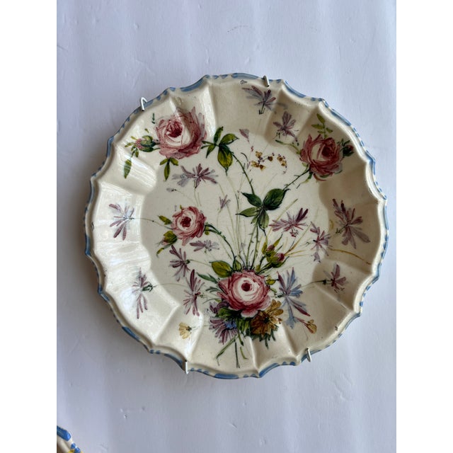 1980s Colorful Italian Botanical Wall Plates For Sale - Image 5 of 9