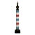 19th Century Wood Painted Barber Pole For Sale