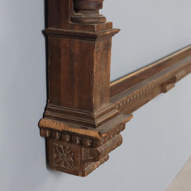 Large Walnut Mirror Frame For Sale - Image 9 of 12