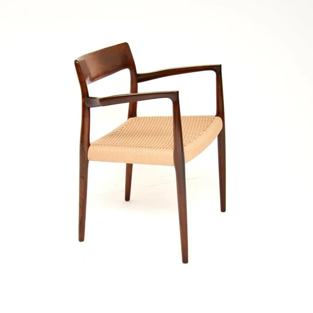 Mid-Century Modern Vintage Danish Model 57 Chair by Niels Moller, 1960 For Sale - Image 3 of 13
