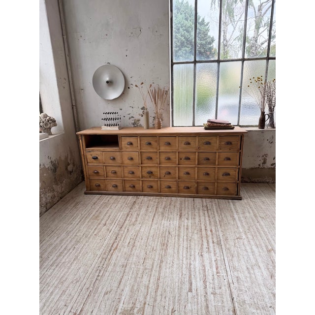 Pine Workshop Cabinet, 1950s For Sale - Image 4 of 18